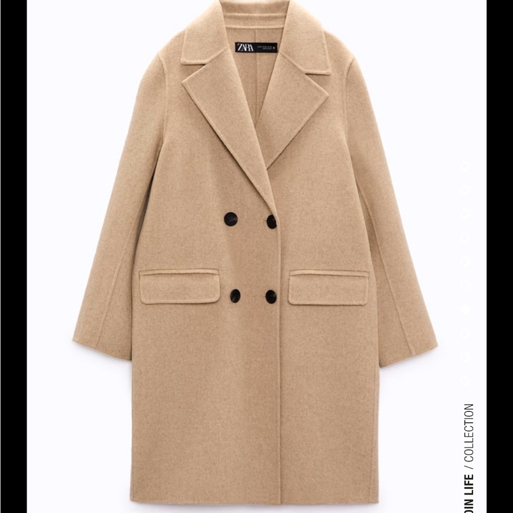 NWOT double breasted wool coat
